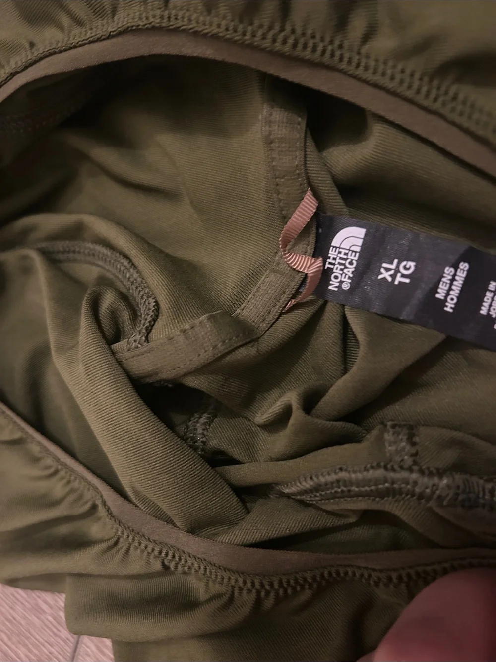 The North Face Olive Performance Hooded Pullover
